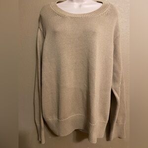 GAP Women’s 100% Cotton Tan Crewneck Sweater Size XXL